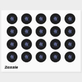 Charleston, SC Beach Design _ Tribal Turtle Gift Ronde Sticker (Vel)