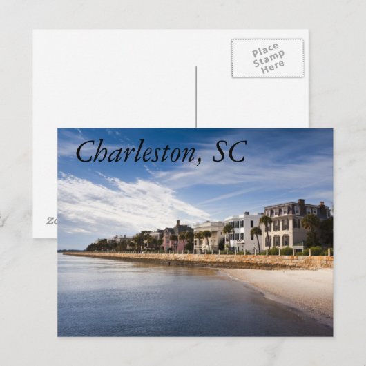 Charleston, SC briefkaart (Voorkant / Achterkant)