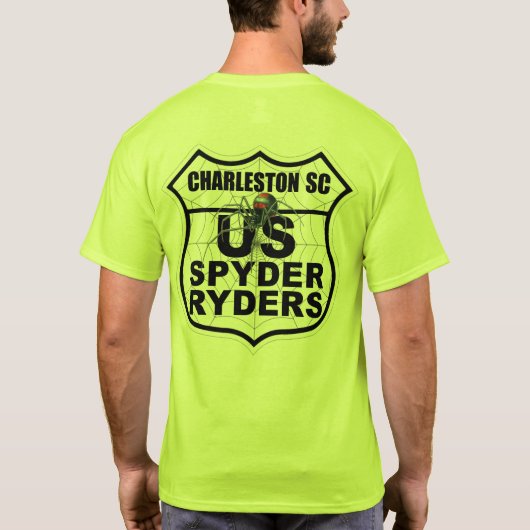 Charleston SC Chapter - Logo 2-zijdige Trans T-shirt (Achterkant)
