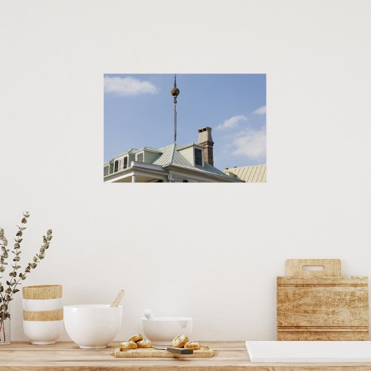 Charleston SC-dak Poster (Keuken)