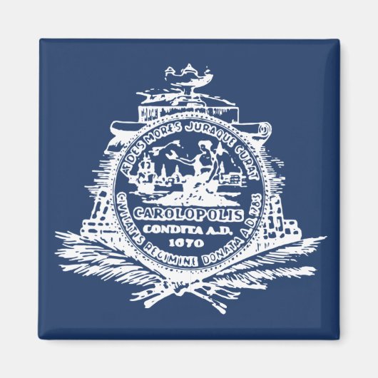 Charleston, SC Flag Magneet (Voorkant)
