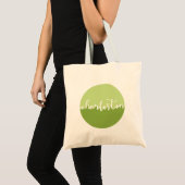 Charleston, SC | Green Circle Ombre Tote Bag (Voorkant (product))