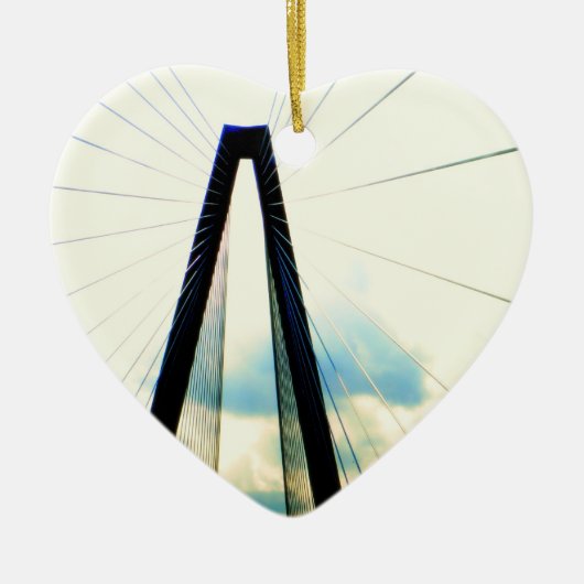 Charleston SC Heart Ornament (Voorkant)