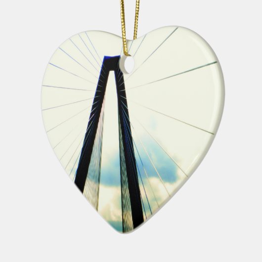 Charleston SC Heart Ornament (Links)