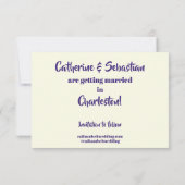 Charleston, SC  Map Save The Date (Achterkant)