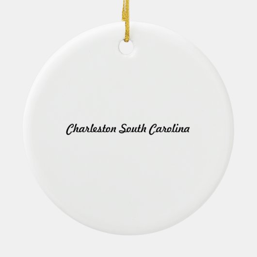 Charleston SC Ornament (Achterkant)