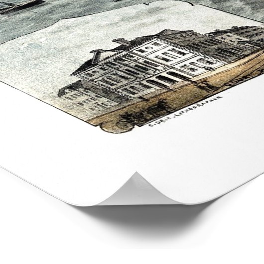 Charleston, SC Panoramic Map - 1872 Poster (Hoek)