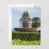 Charleston SC Pineapple Fountain Briefkaart (Voorkant / Achterkant)