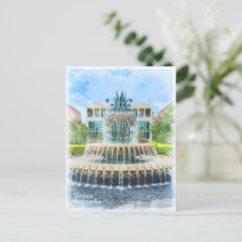 Charleston SC Pineapple Fountain Kaart