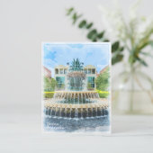 Charleston SC Pineapple Fountain Kaart (Staand voorkant)