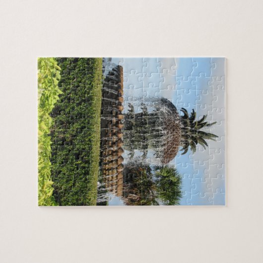 Charleston SC Pineapple Fountain Puzzle Legpuzzel (Horizontaal)