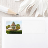 Charleston SC Pineapple Fountain, Waterfront Park Etiket (Insitu)