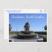 Charleston SC South Carolina, VS Waterfront Park Briefkaart (Voorkant / Achterkant)
