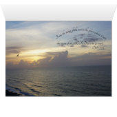 Charleston SC Sunset ~ Psalms 113:3 wenskaart (Binnen Horizontaal (Onder))