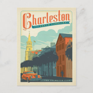 Charleston, SC - The Palmetto City Briefkaart