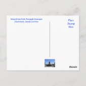 Charleston SC Waterfront Park Fountain Post Card Briefkaart (Achterkant)