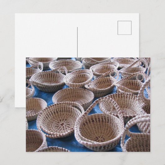 Charleston SC Zoetgrasbeugels Briefkaart (Voorkant / Achterkant)