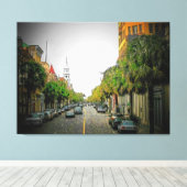 Charleston Scene 2 Canvas Afdruk (Insitu (Houten vloer))
