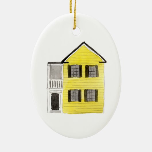 Charleston Single House Ornament (Achterkant)