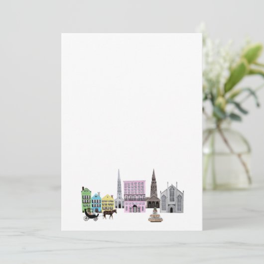 charleston skyline kaart (Staand voorkant)