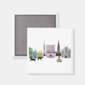 charleston skyline magneet (Voorkant / Achterkant)