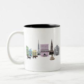 charleston skyline tweekleurige koffiemok
