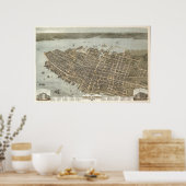 Charleston, South Carolina 1872 Poster (Keuken)