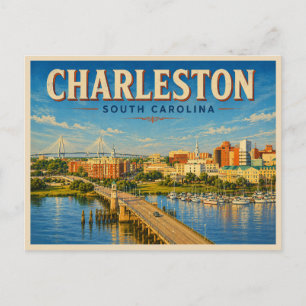Charleston South Carolina Antiek Briefkaart