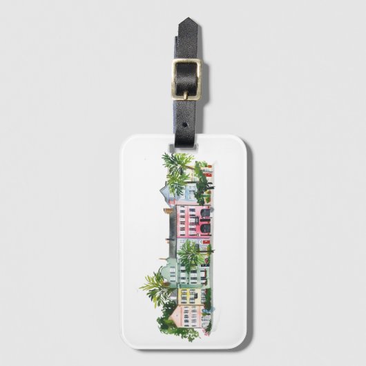 Charleston South Carolina Bagagelabel (Voorkant (verticaal))