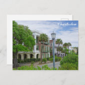 Charleston South Carolina Battery Historic Homes Briefkaart (Voorkant / Achterkant)