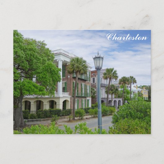 Charleston South Carolina Battery Historic Homes Briefkaart (Voorkant)