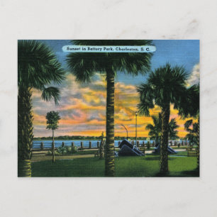 Charleston, South Carolina, Battery Park,  Briefkaart