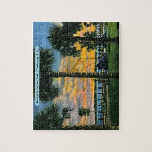 Charleston, South Carolina, Battery Park,  Legpuzzel (Verticaal)