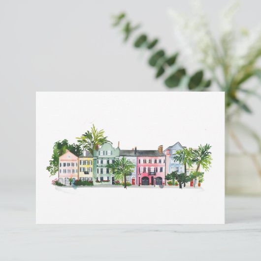 Charleston South Carolina Bedankkaart (Staand voorkant)