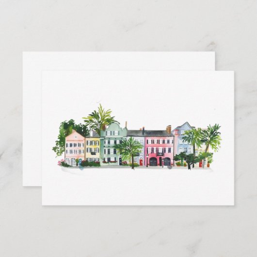 Charleston South Carolina Bedankkaart (Voorkant / Achterkant)