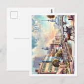 Charleston South Carolina Beroemde Plaats waterver Briefkaart (Voorkant / Achterkant)