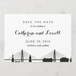 Charleston South Carolina Black Save the Date