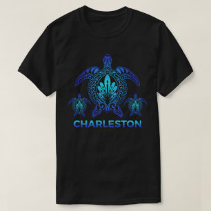 Charleston South Carolina Blue Turtle Souvenirs T-shirt