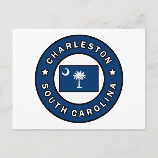 Charleston South Carolina Briefkaart (Voorkant)
