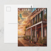 Charleston, South Carolina Briefkaart (Voorkant / Achterkant)