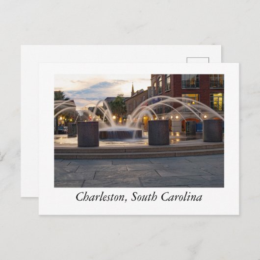 Charleston South Carolina Briefkaart (Voorkant / Achterkant)