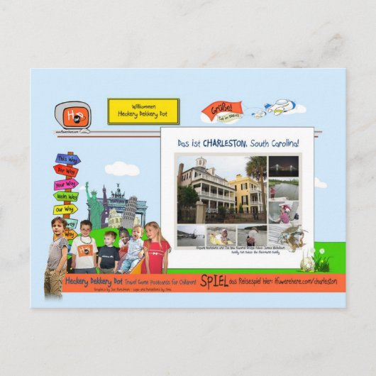 Charleston, South Carolina Briefkaart (Voorkant)