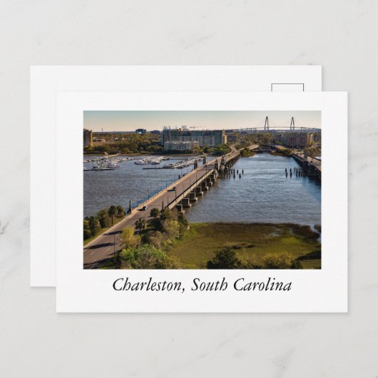 Charleston South Carolina Briefkaart (Voorkant / Achterkant)