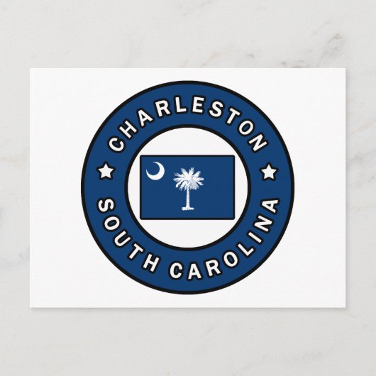 Charleston South Carolina Briefkaart (Voorkant)