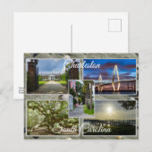 Charleston South Carolina Briefkaart (Voorkant / Achterkant)