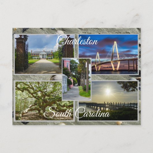 Charleston South Carolina Briefkaart (Voorkant)