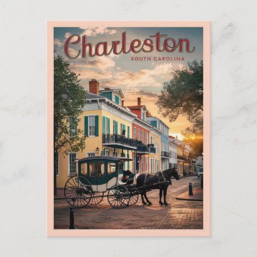 Charleston, South Carolina Briefkaart (Voorkant)