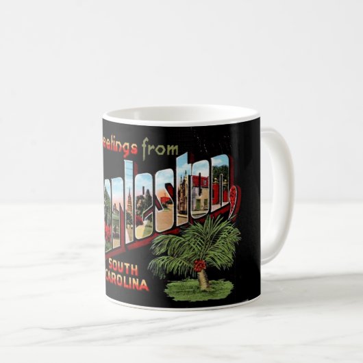 Charleston South Carolina  Briefkaart Mok (Voorkant rechts)