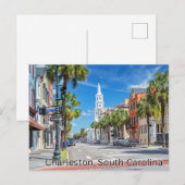 Charleston, South Carolina Briefkaart Souvenir (Voorkant / Achterkant)