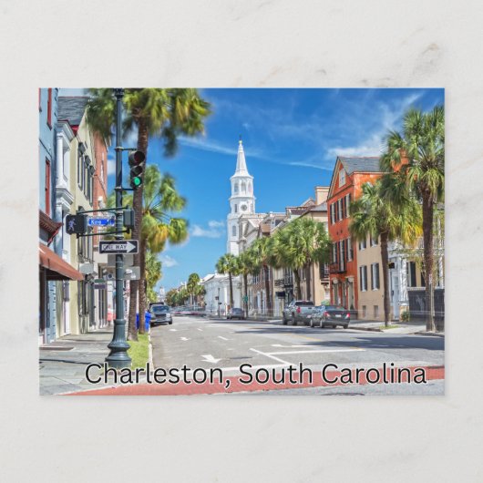 Charleston, South Carolina Briefkaart Souvenir (Voorkant)